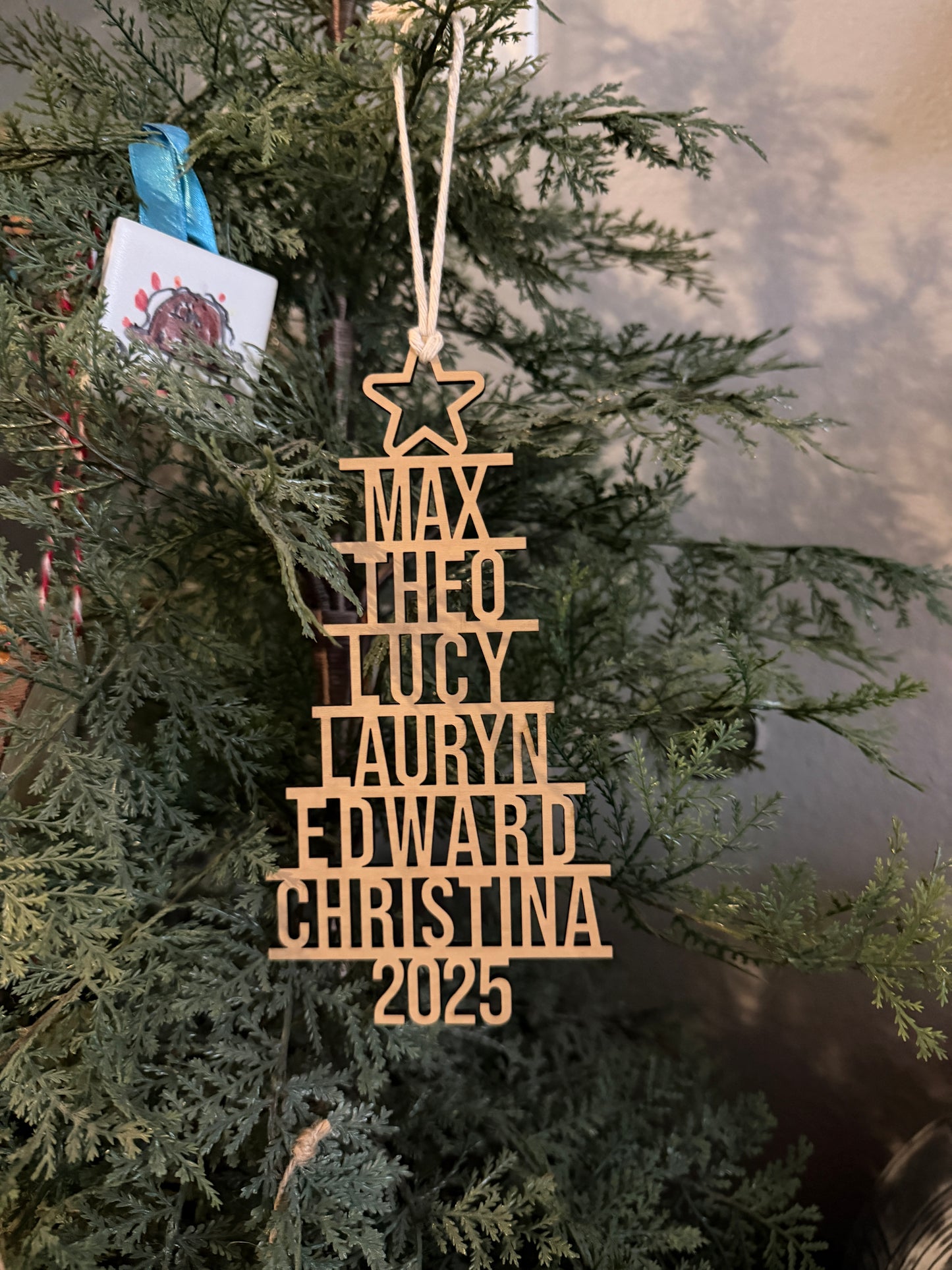 Christmas Tree Family Ornaments 2025