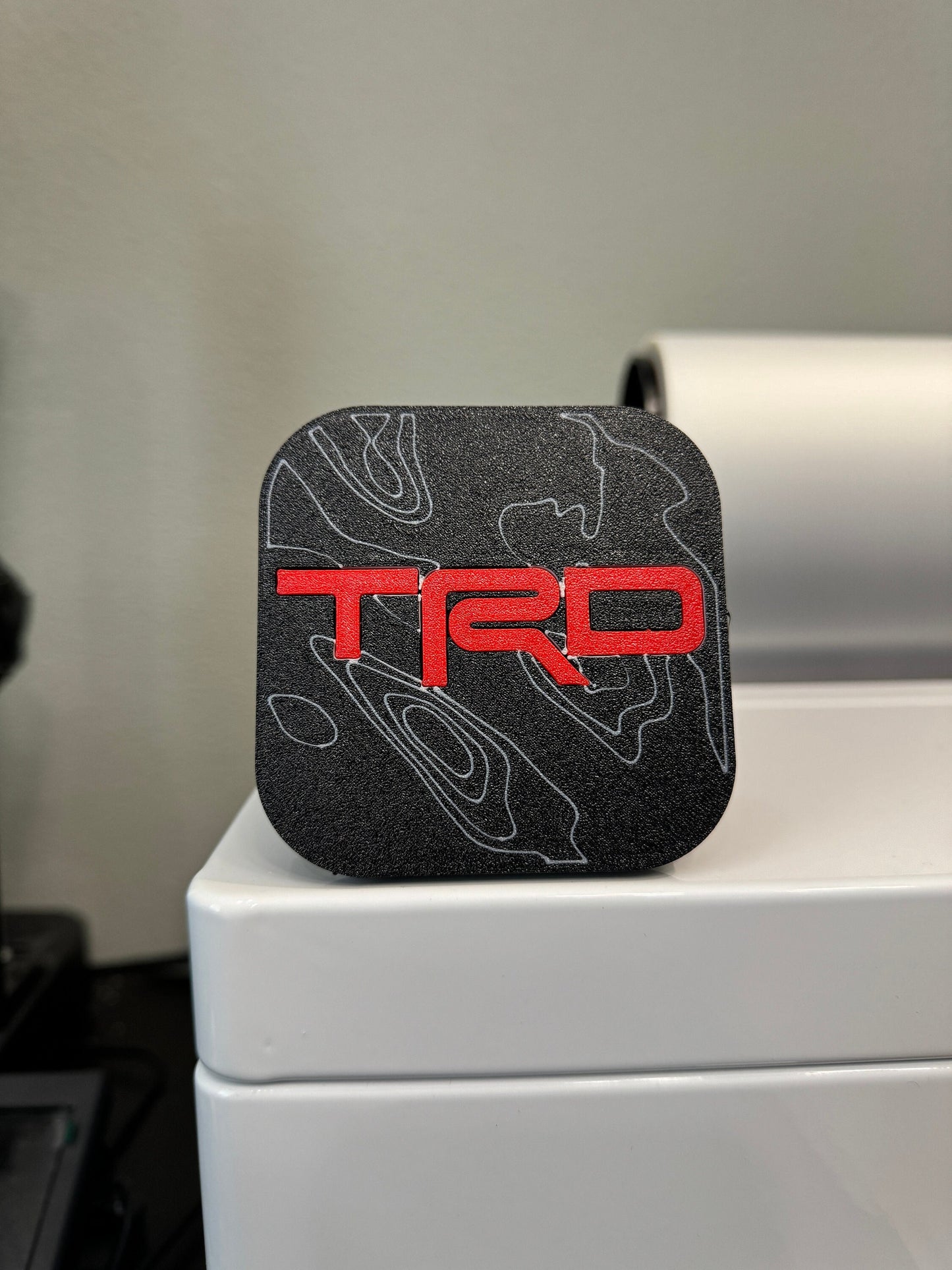 TRD Moab Utah Topography 2 Inch Tow Hitch Cover - 4Runner - Tundra - Sequoia - Tacoma - FJ