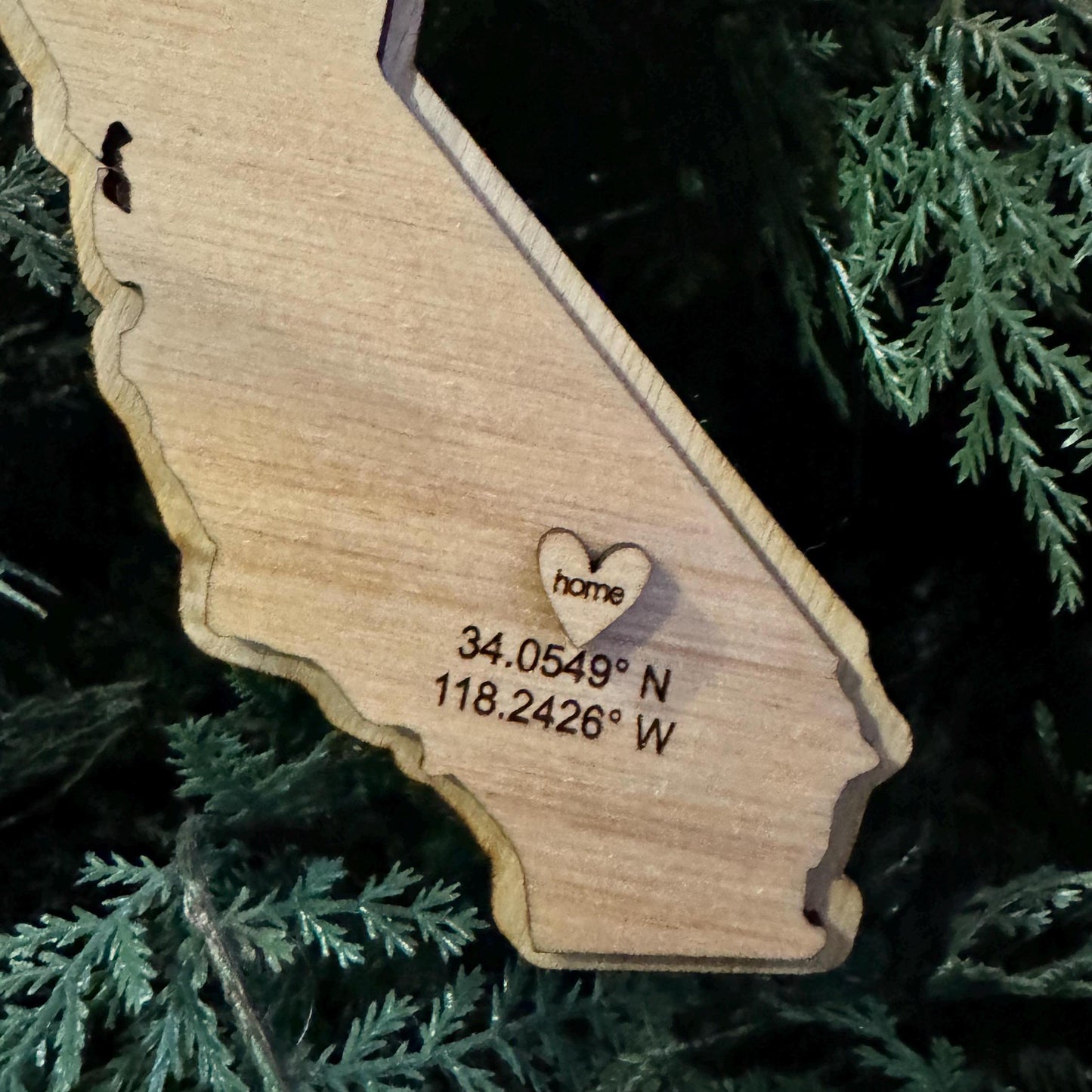 Custom Wood Home State Ornament - Perfect Gift for Every Home