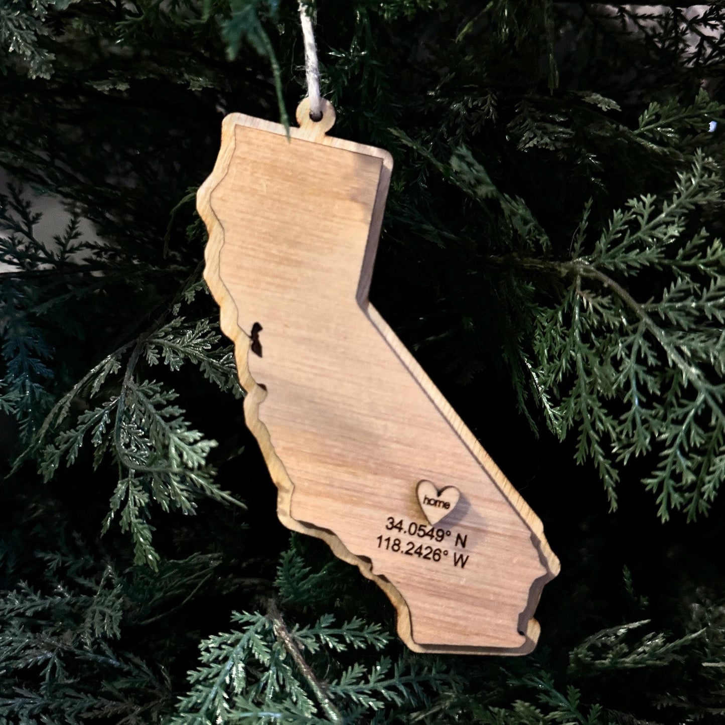 Custom Wood Home State Ornament - Perfect Gift for Every Home