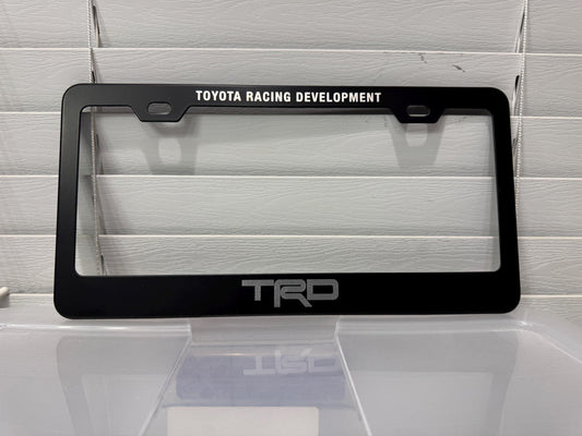 Aluminum Etched License Plate Frame - FOR - 4Runner - Tundra - Sequoia - Tacoma (Does NOT fit 2024+ Tacoma) - FJ