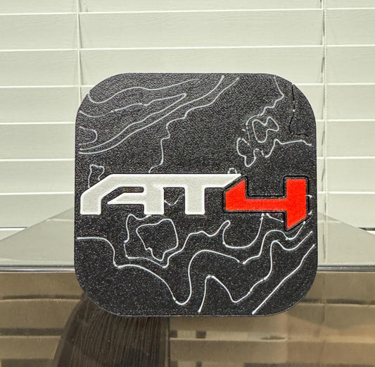 AT4 GMC Moab Utah Corona Arch Topography 2 Inch Tow Hitch Cover