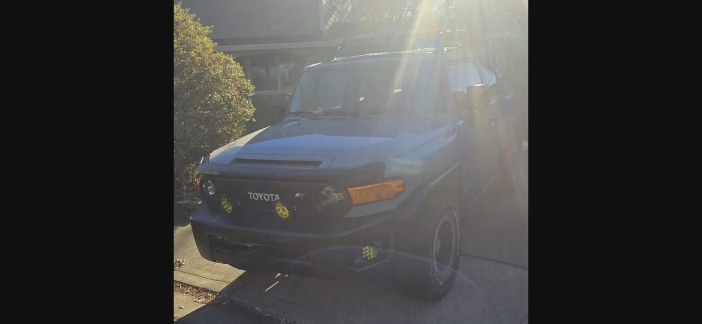 FJ Cruiser Fog Light Mounting Brackets - Bumper Wing Replacement - Off-Road Accessory