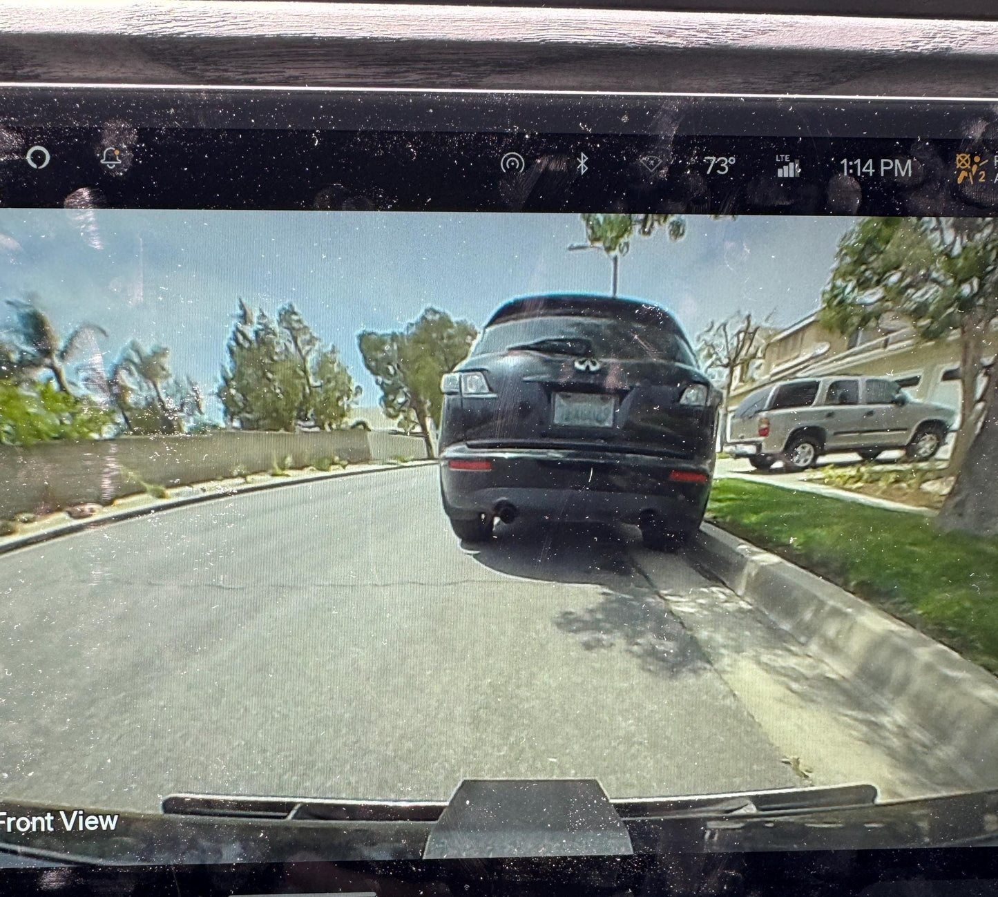 Low-Profile, High-Strength Front Plate Mount. Barely see the bracket/plate in the front camera view.
