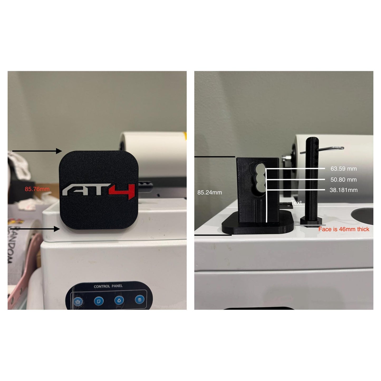 AT4 GMC 2 Inch Tow Hitch Cover