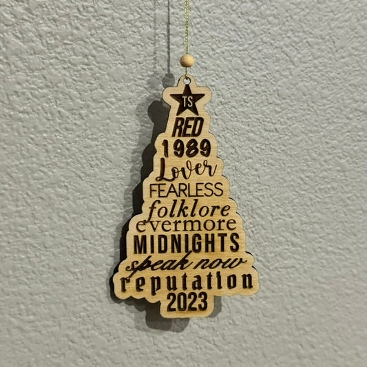 Taylor Swift Eras Tour album christmas tree ornament 2023