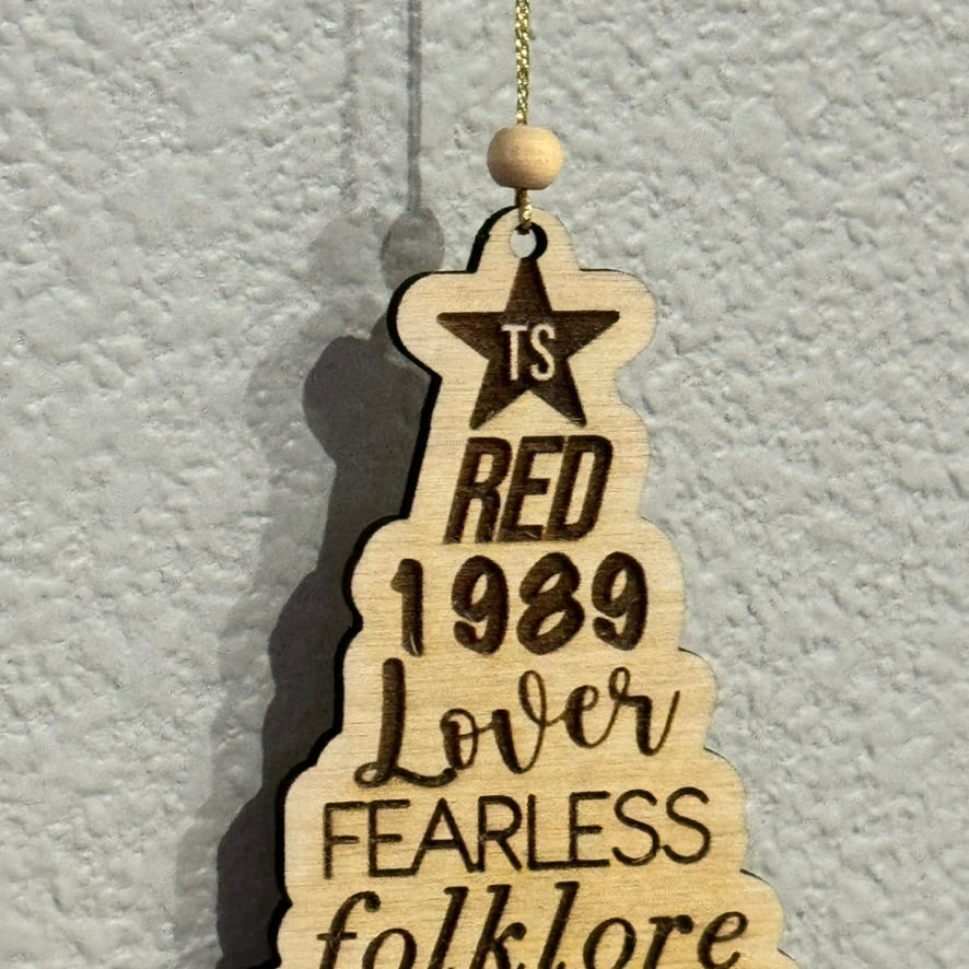 Taylor Swift Eras Tour album christmas tree ornament 2023