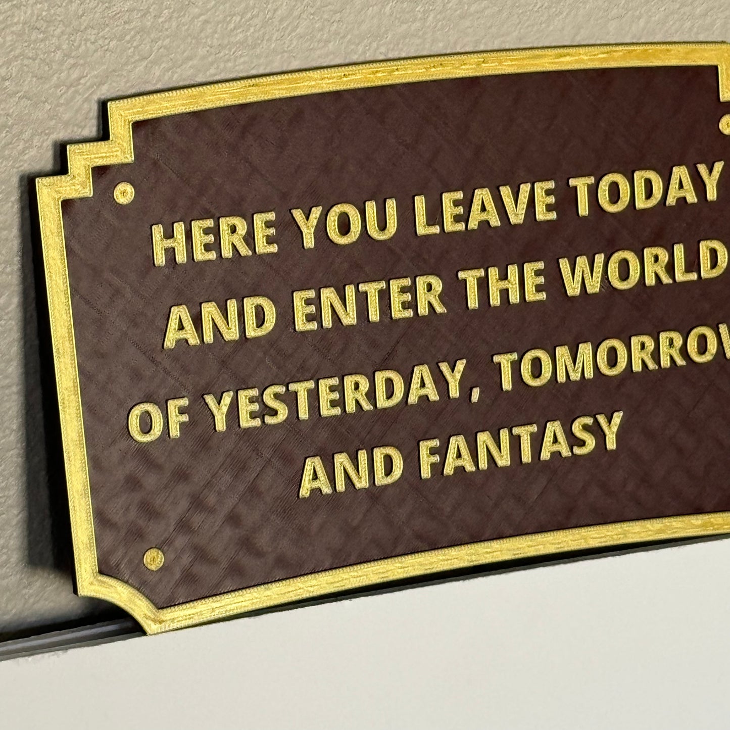 Welcome to a magical place sign