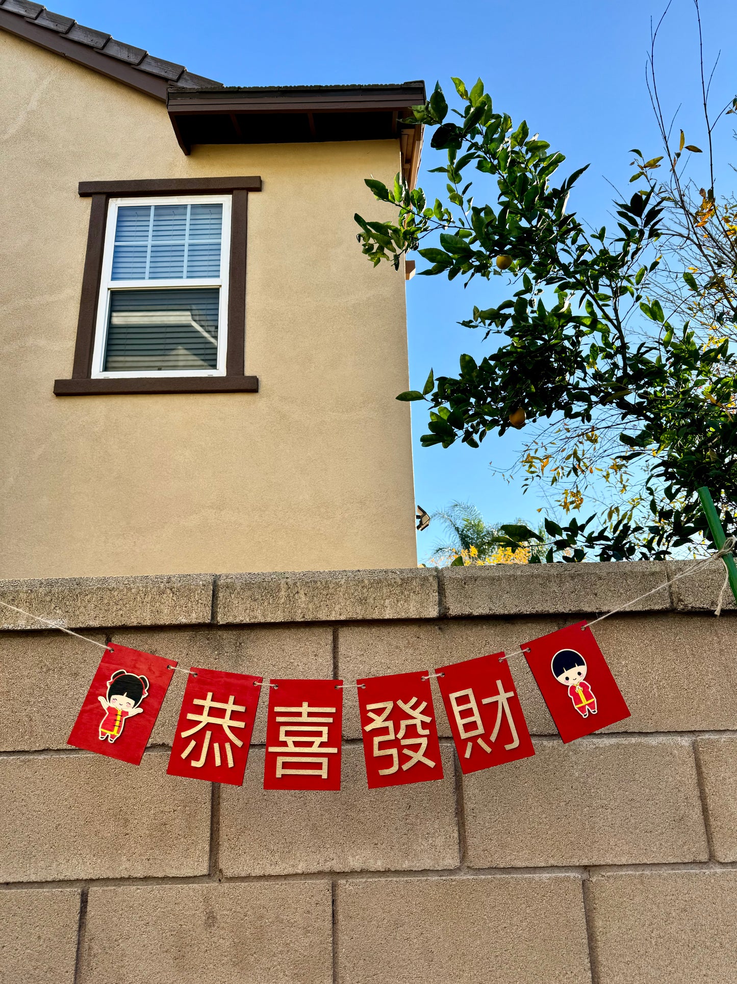 Chinese New Year Gong Xi Fa Cai Banner 恭喜發財