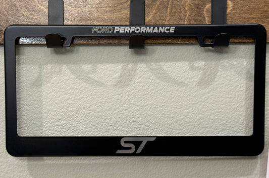 For the Explorer / Focus / Fiesta / Edge ST Laser Engraved License Plate Frame - Ford Performance