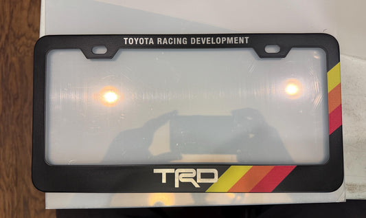 Aluminum Etched License Plate Frame - FOR - 4Runner - Tundra - Sequoia - Tacoma (Does NOT fit 2024+ Tacoma) - FJ
