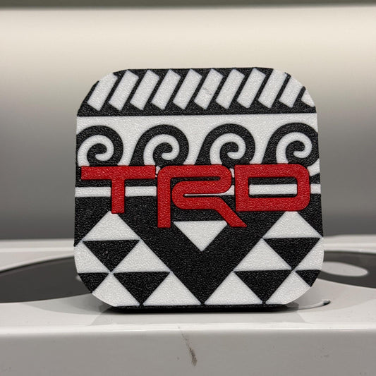 Polynesian Pattern TRD 2 Inch Tow Hitch Cover - 4Runner - Tundra - Sequoia - Tacoma - FJ
