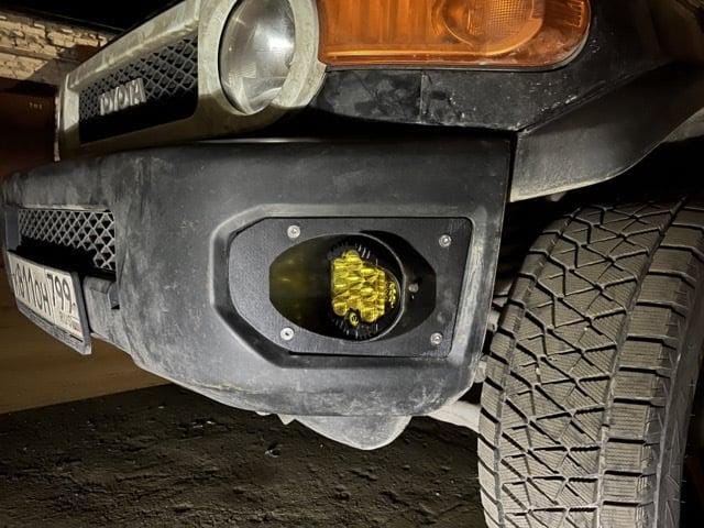 FJ Cruiser Fog Light Mounting Brackets - Bumper Wing Replacement - Off-Road Accessory