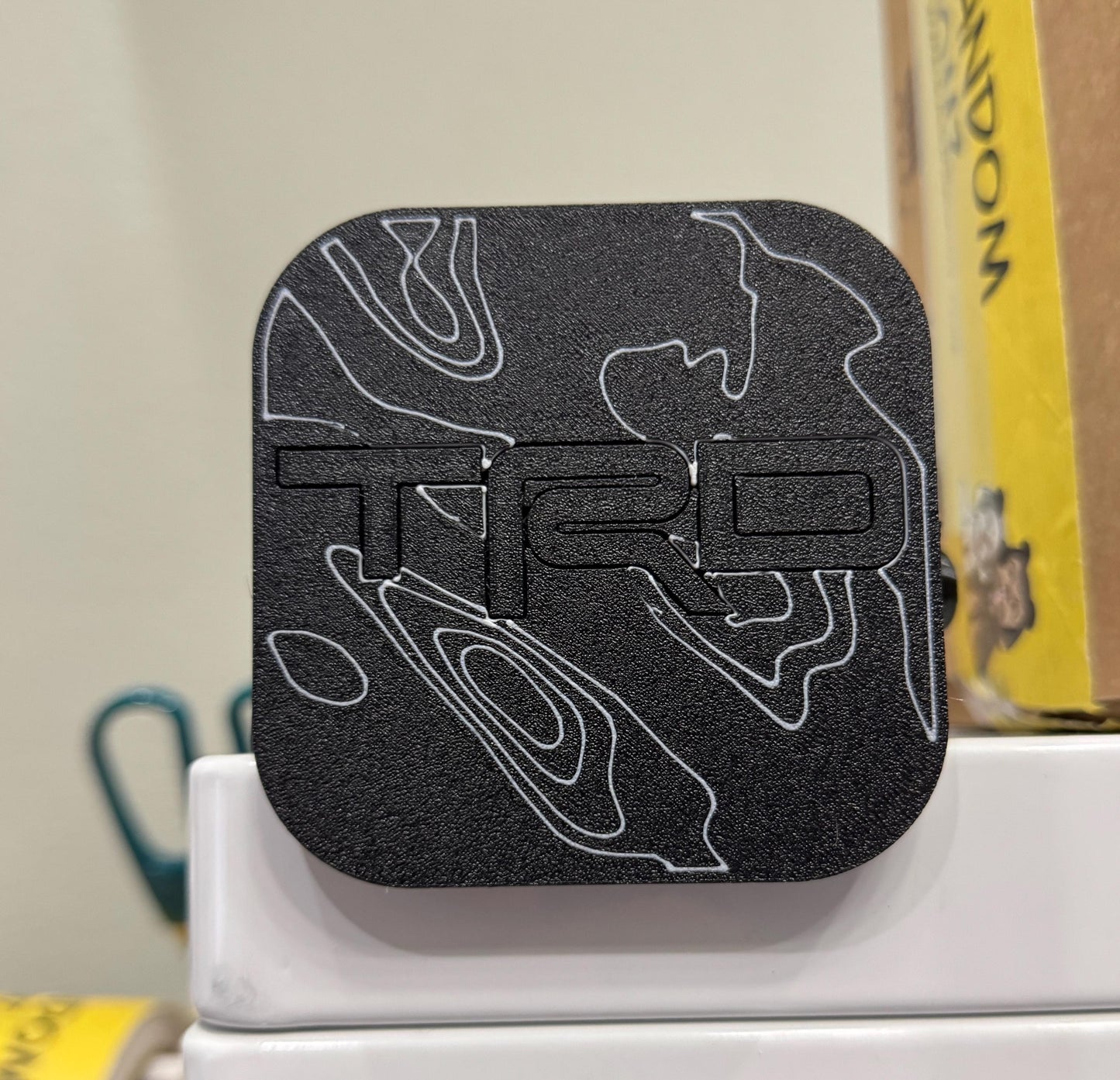 Moab Utah Topography 2 Inch Tow Hitch Cover - FOR - 4Runner - Tundra - Sequoia - Tacoma - FJ