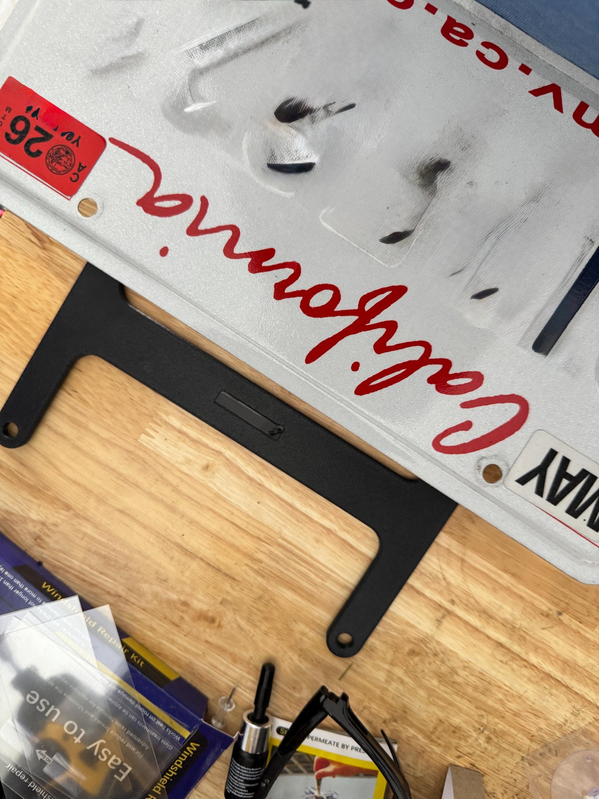 Rivian R1T / R1S Rear License Plate Holder (2022–2026) – 3D Printed PPA-CF