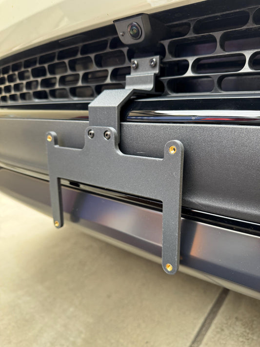 2022-2025 Rivian R1T R1S Front Plate Holder | Heavy-Duty, No-Drill, 3D Printed Bracket with Hardware