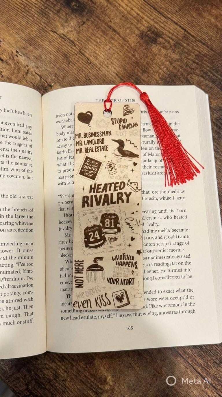 Heated Rivalry Bookmark