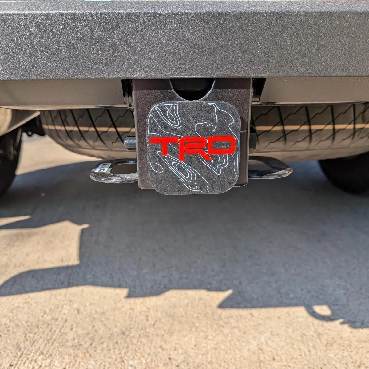 Moab Utah Topography 2 Inch Tow Hitch Cover - FOR - 4Runner - Tundra - Sequoia - Tacoma - FJ
