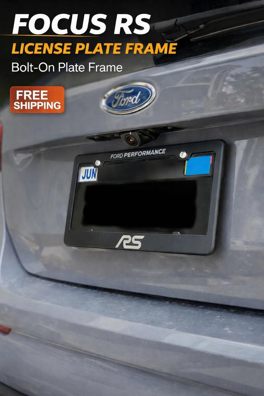 For the Ford Focus RS Laser Engraved License Plate Frame