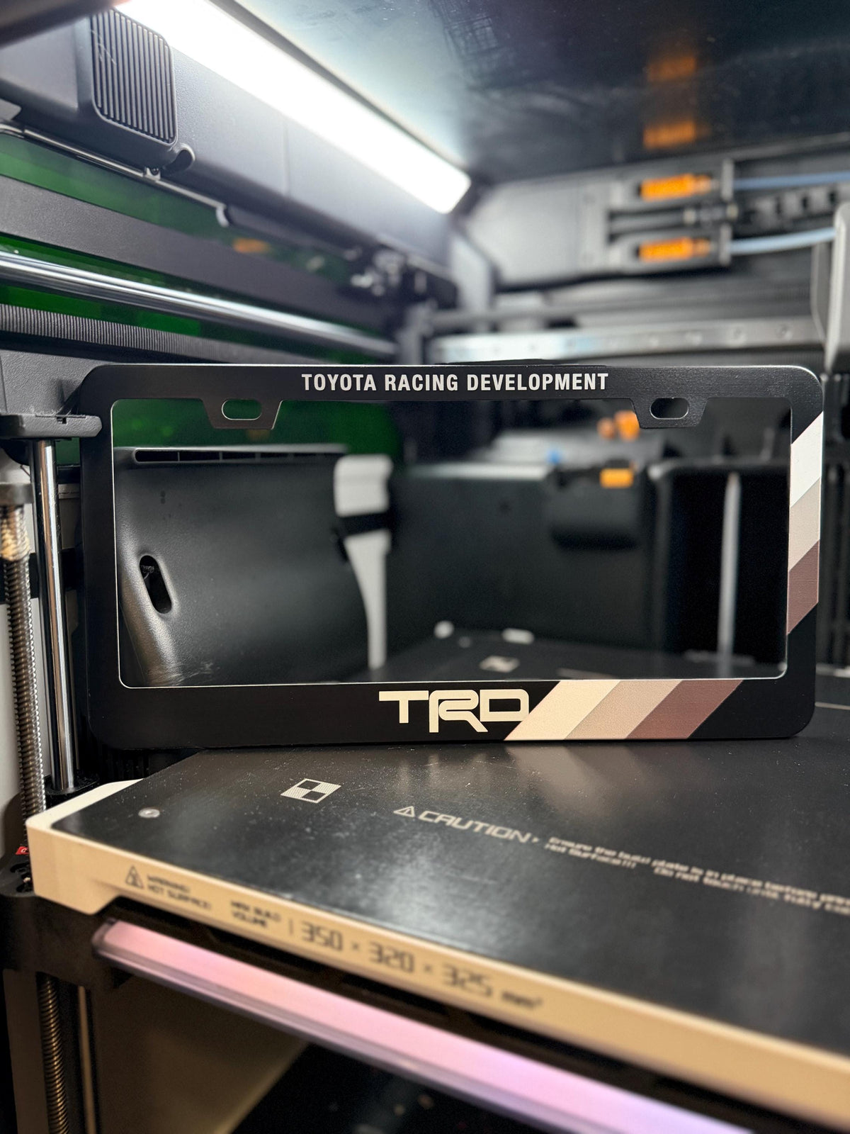 Aluminum Etched License Plate Frame - FOR - 4Runner - Tundra - Sequoia - Tacoma (Does NOT fit 2024+ Tacoma) - FJ