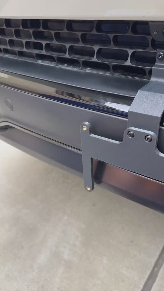Front License Plate Bracket (2022-2027)- No Drill, Heavy-Duty Mount compatible with Rivian R1T/R1S