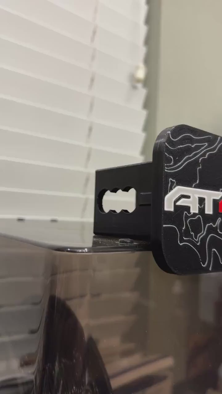 AT4 GMC Moab Utah Corona Arch Topography 2 Inch Tow Hitch Cover